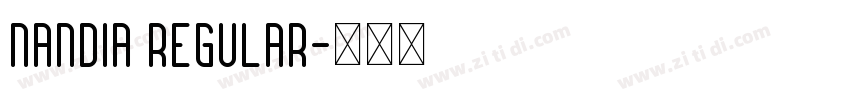 nandia Regular字体转换